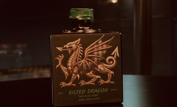 Celtic Rebel Spirit in a black cube bottle